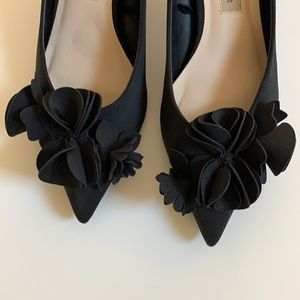 Zara Black Kitten Heels